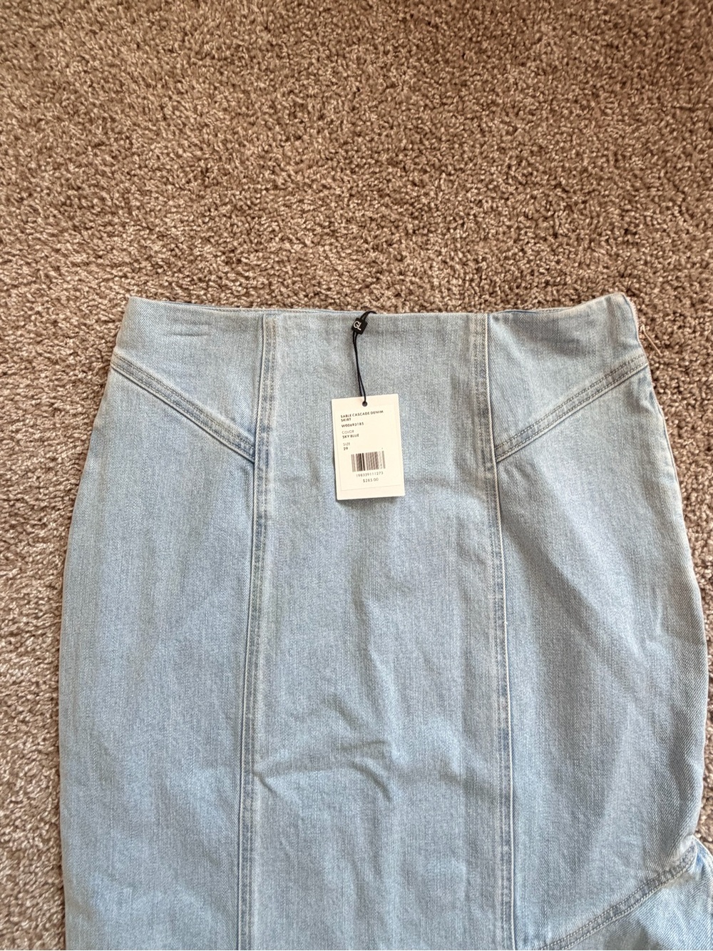 GENERATION LOVE Sable Cascade Denim Skirt with stretch size 8/29 women's NWT - Picture 9 of 13